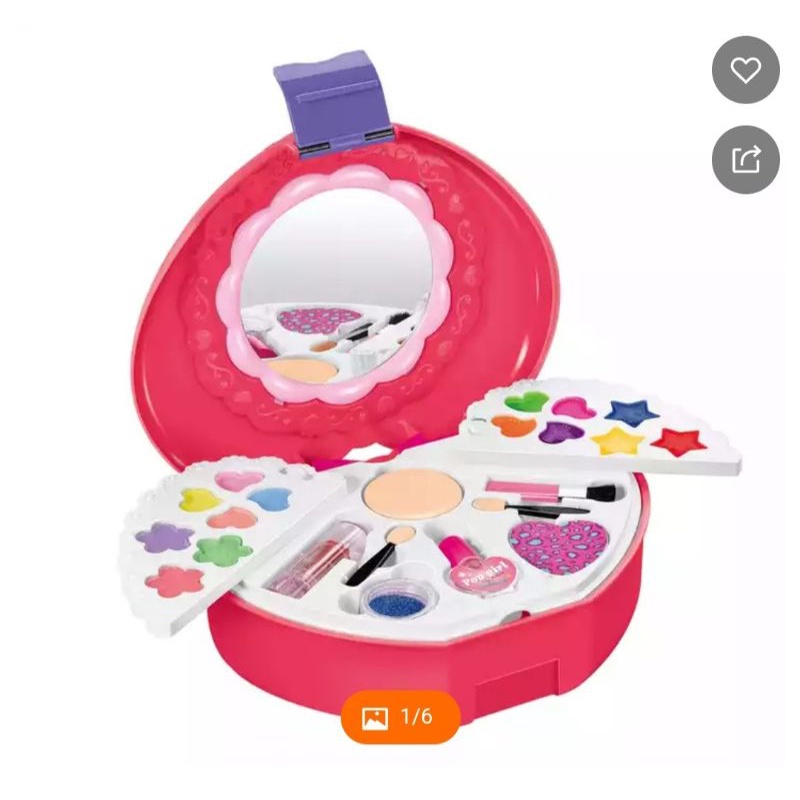 Vali (giỏ xách) trang điểm và móng cho bé, có kèm phụ kiện. (vali makeup DIY KL5588)