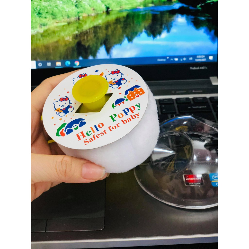 Hộp bông dặm phấn cho bé