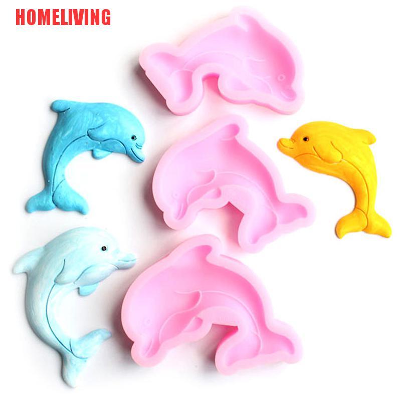 Khuôn silicone Tạo Hình Cá Heo Làm Bánh Kẹo