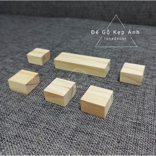 Đế gỗ kẹp ảnh/ bưu thiếp