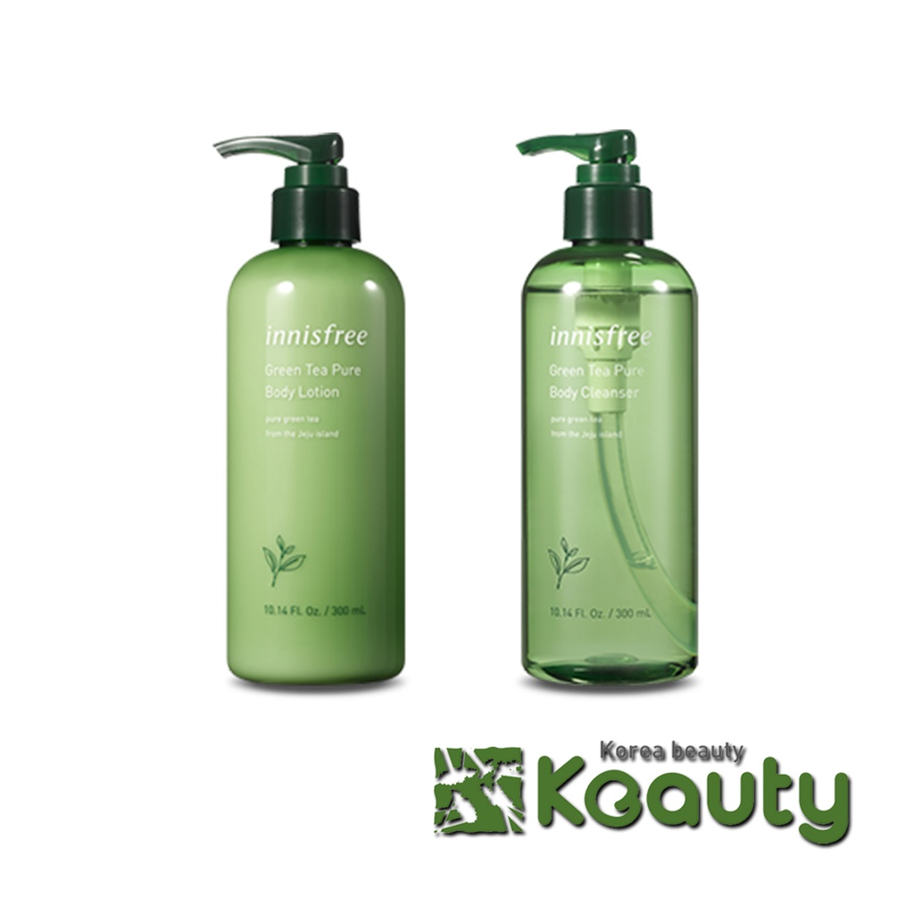 Sữa tắm/ Sữa dưỡng thể từ trà xanh Innisfree Green Tea Pure Body Cleanser/ Lotion 300ml