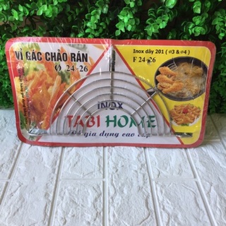 VỈ GÁC CHẢO BẰNG INOX