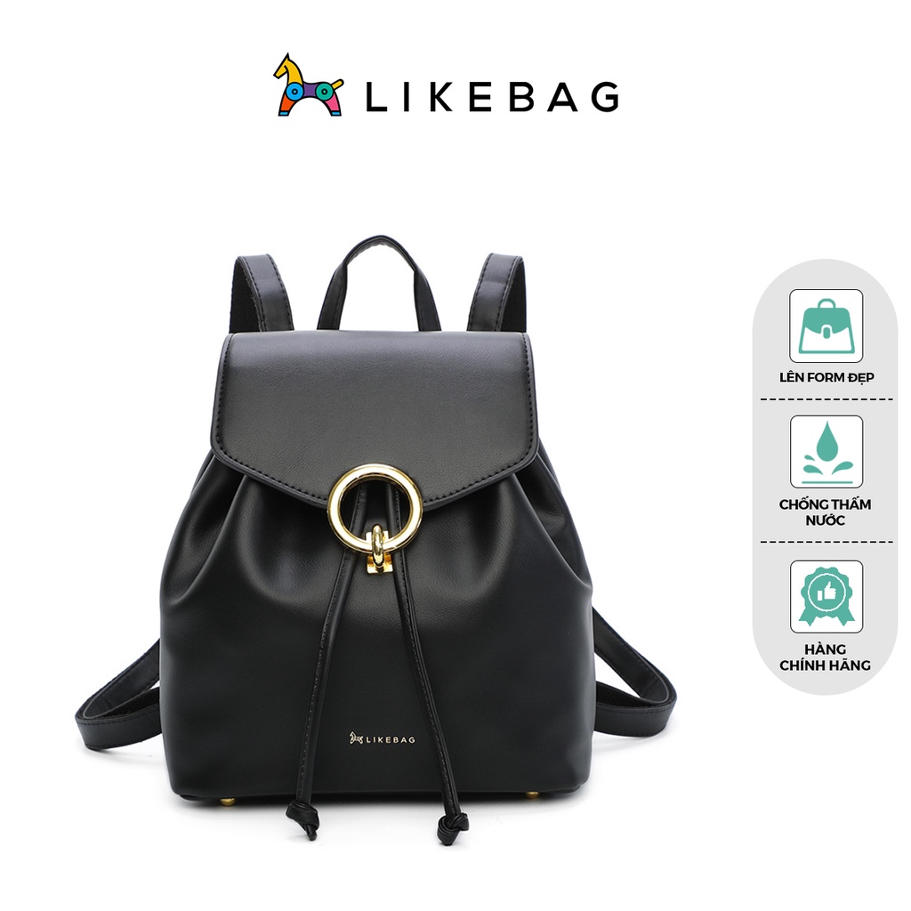 Balo nữ thời trang LIKEBAG kiểu dáng trơn basic trẻ trung cỡ vừa CJ3001 - LIBAGI