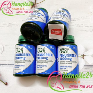 Thuốc fenugreek nature’s own 1000mg