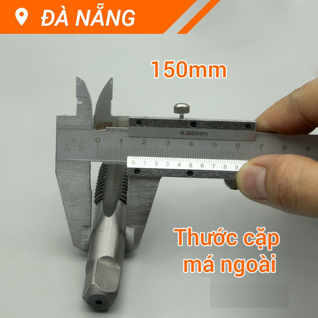 Thước cặp 150mm sai số là 0.02mm