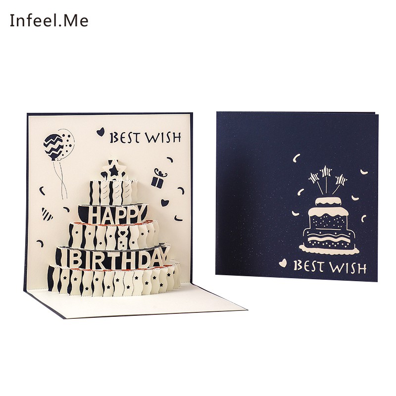 Tấm Thiệp Infeel.Me Chúc Mừng Sinh Nhật Kiểu Dáng Dễ Thương Sáng Tạo