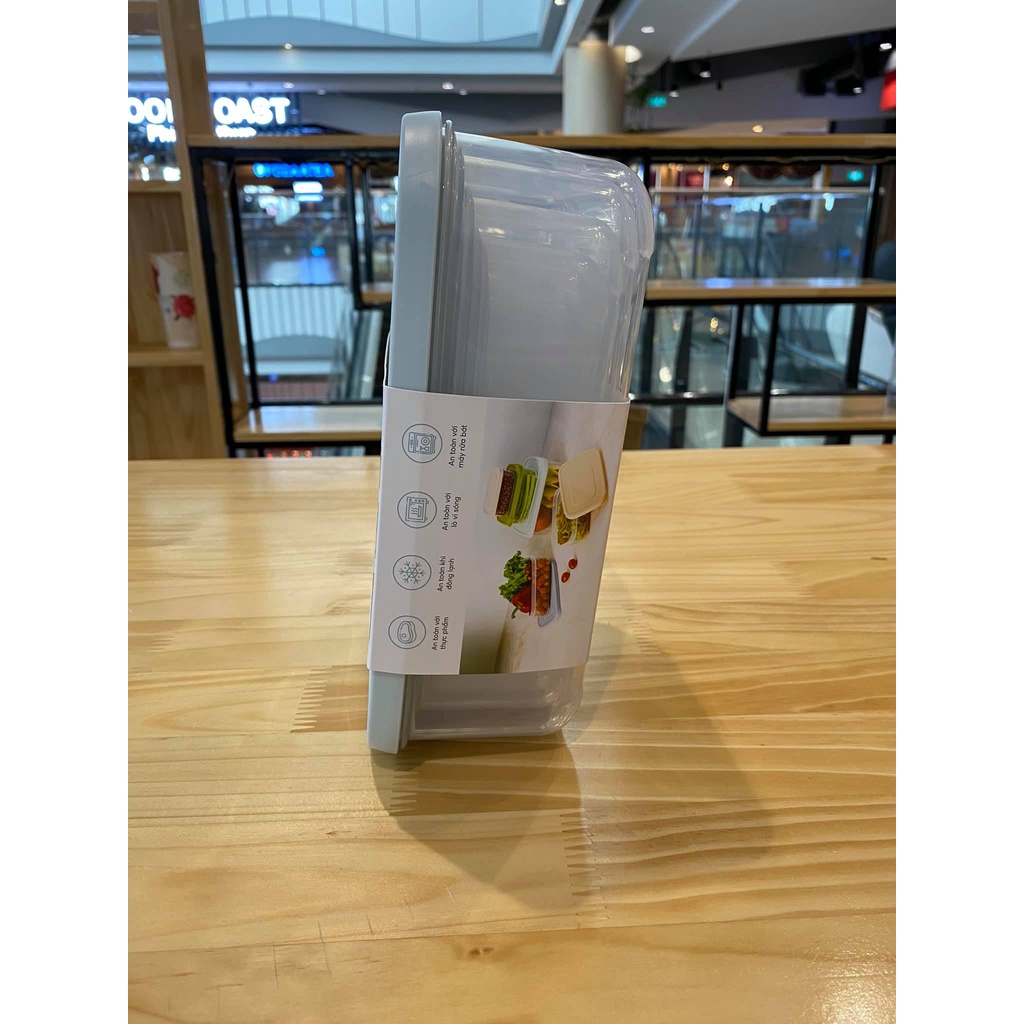 Bộ 6 hộp thực phẩm chữ nhật Hokkaido 500-750-1000-1500-2000-2500 inochi SX và TK theo phong cách tiêu chuẩn Nhật Bản