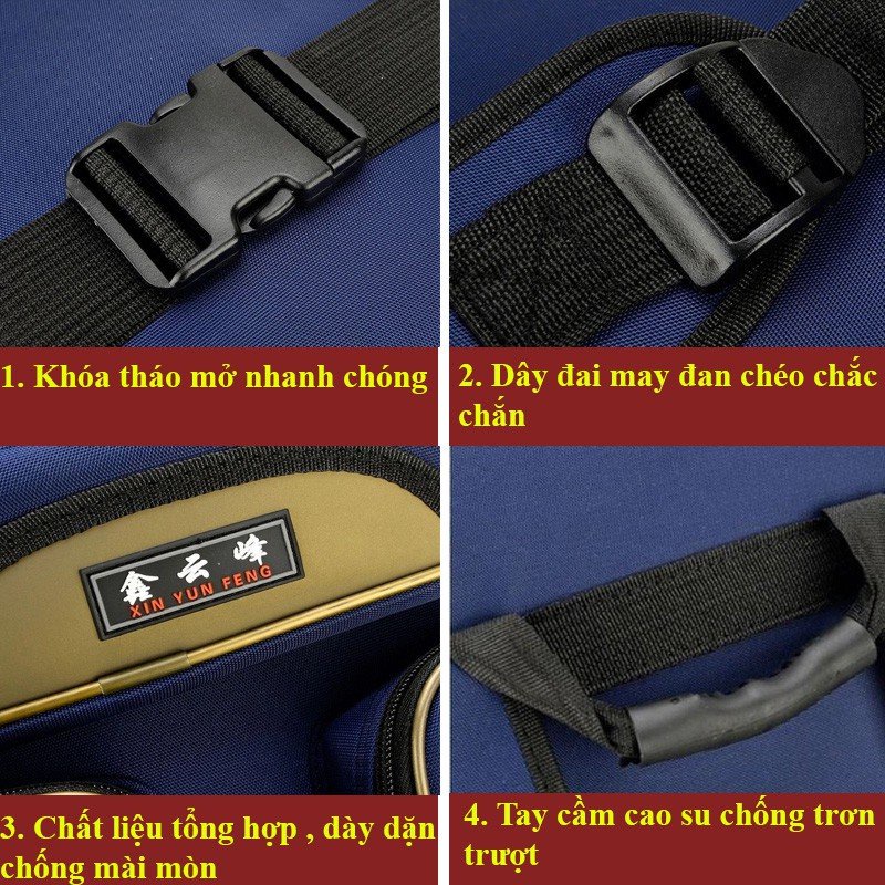 Túi Đựng Cần và phụ kiện - Balo dung tích lớn đựng ghế câu đài Xinyunfeng cao cấp