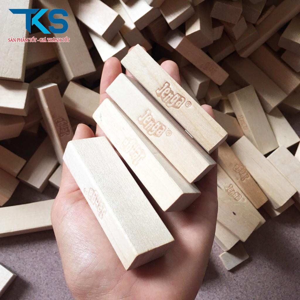 bộ rút gỗ đồ chơi xếp hình domino montessori rèn luyện trí thông minh tránh xa điện thoại (54 thanh cỡ lớn)