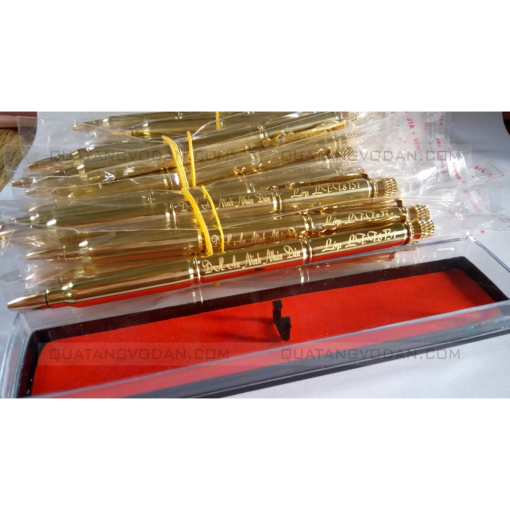 Bút vỏ đạn tặng thầy cô 20/11 khắc tên