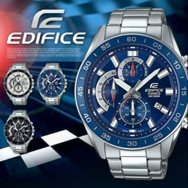 Đồng hồ nam Casio edifice chính hãng EFV-550D, dây kim loại