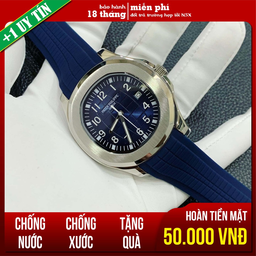 Đồng Hồ Nam PP GENEVE Viền Trơn Máy Cơ Automatic Nhật 41mm, Mặt Số Chống Nước 5ATM [Bảo Hành 18 Tháng - 1 Đổi 1 15 Ngày]