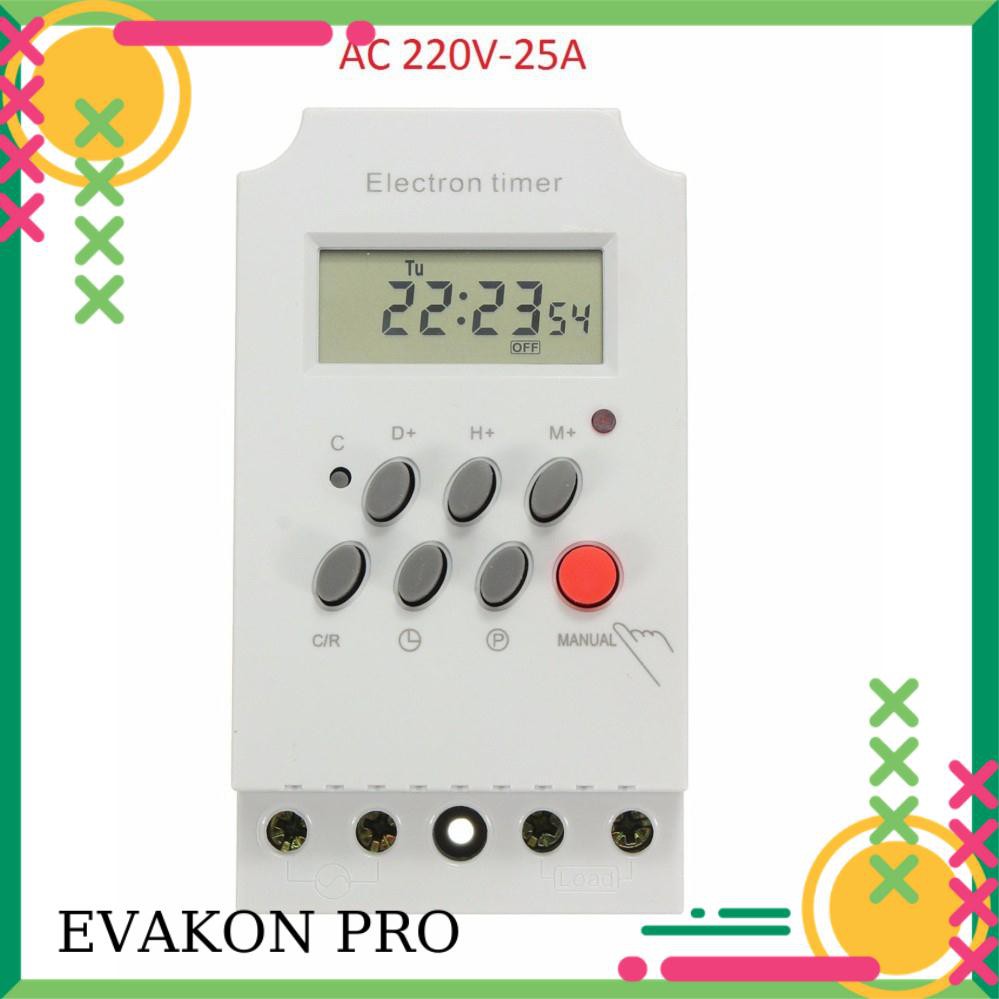 Công tắc hẹn giờ KG316 T-II timer hẹn giờ ổ cắm hẹn giờ bật tắt tự động 17 chương trình