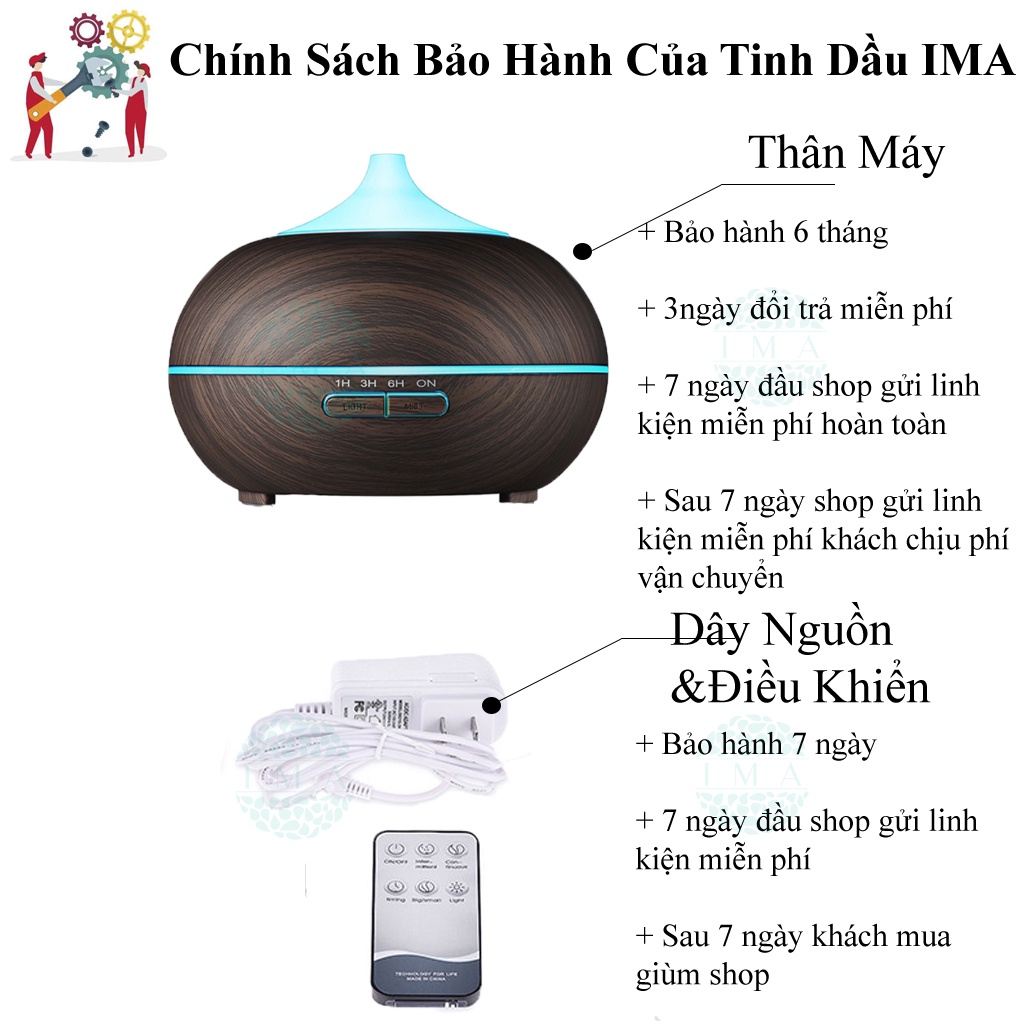 [Tặng Tinh Dầu] Máy Xông Tinh Dầu Khuếch Tán Phun Sương Tạo Ẩm Bí Ngô Tặng Kèm Điều Khiển Dùng Phòng Ngủ