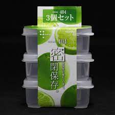 Bộ 3 hộp nhựa chữ nhật 190ml NHẬT BẢN