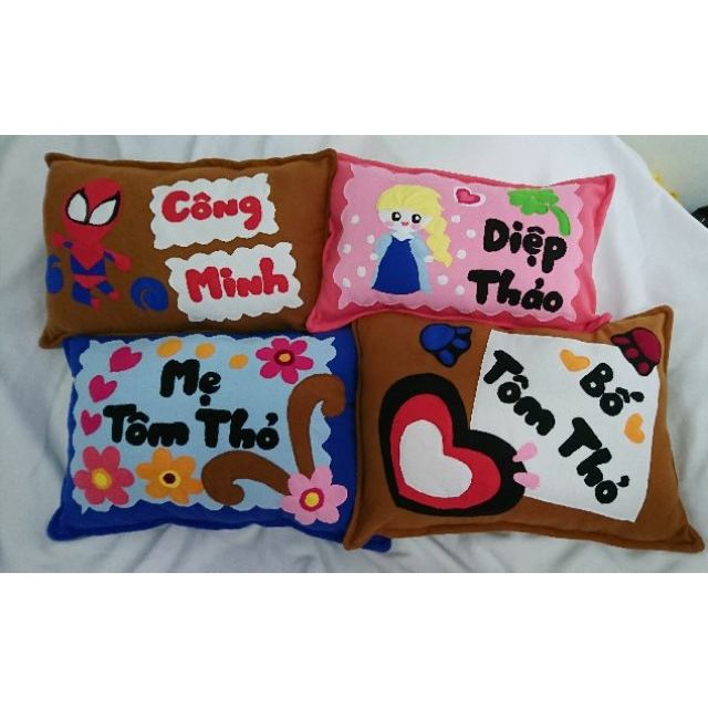 Bộ 8 vỏ gối handmade