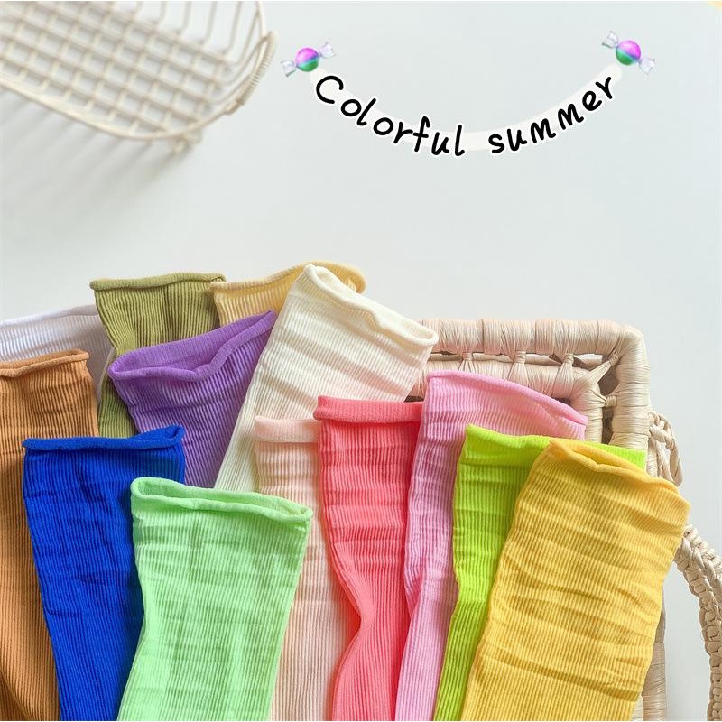 Vớ ống mùa hè mẫu mới, chất liệu lụa mát mịn cho bé gái từ 3 đến 8 tuổi | Shini Store