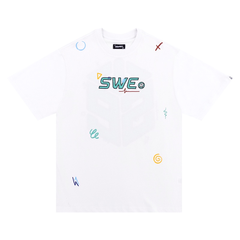 Áo thun SWE 90'S Tee unisex nam nữ, cotton dày mịn full tag Thời trang Unisex HCM AL156