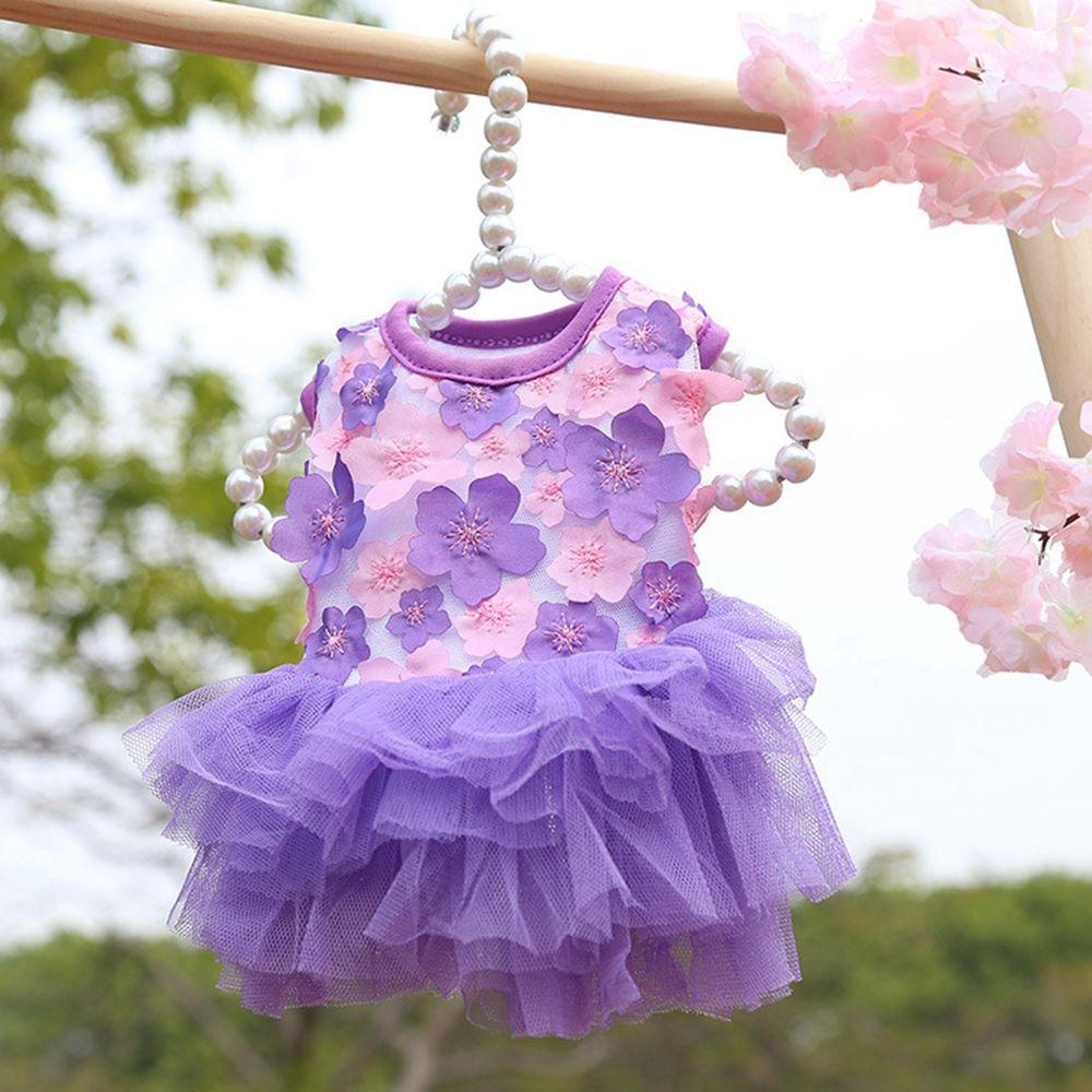 AUGUSTINA Đầm Hoa Đào Dễ Thương Cho Cún Cưng