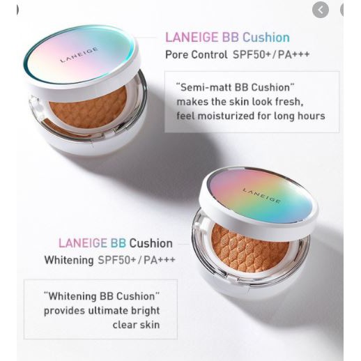 Phấn Nước Kiềm Dầu Laneige BB Cushion Pore Control SPF50+ PA+++