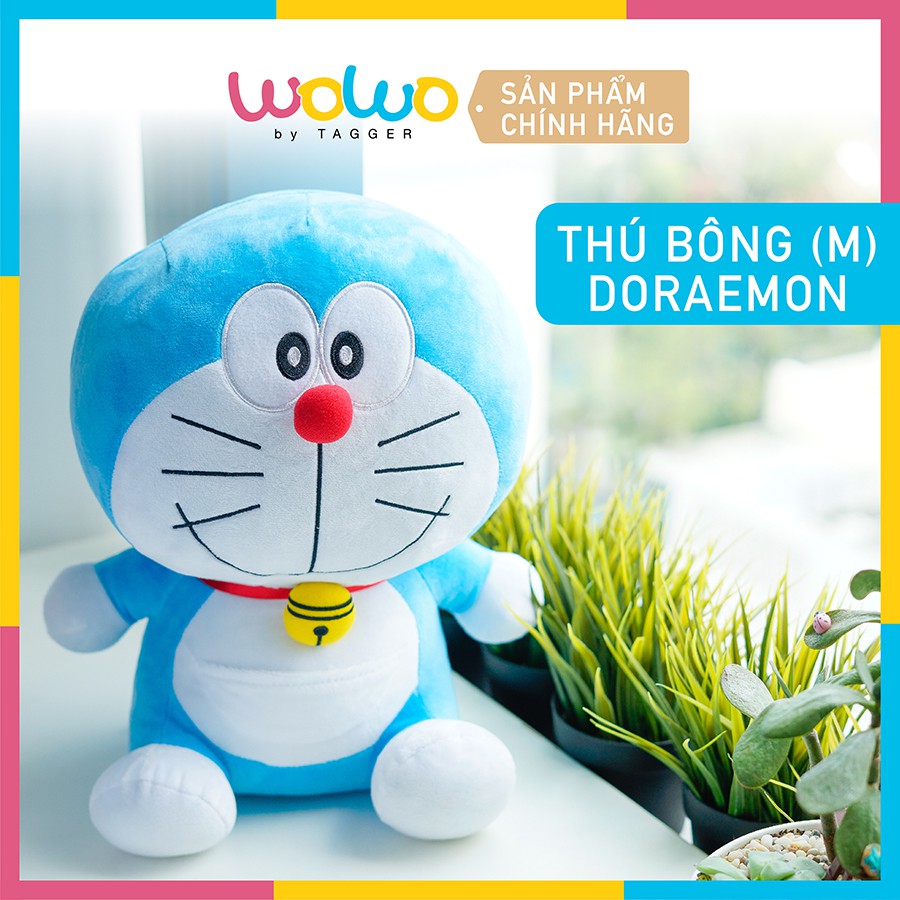 Gấu Bông Doraemon Dễ Thương, Đáng Yêu, Vải Mềm Mịn Nhập Khẩu size M 33cm, Quà Tặng Cao Cấp từ Tagger