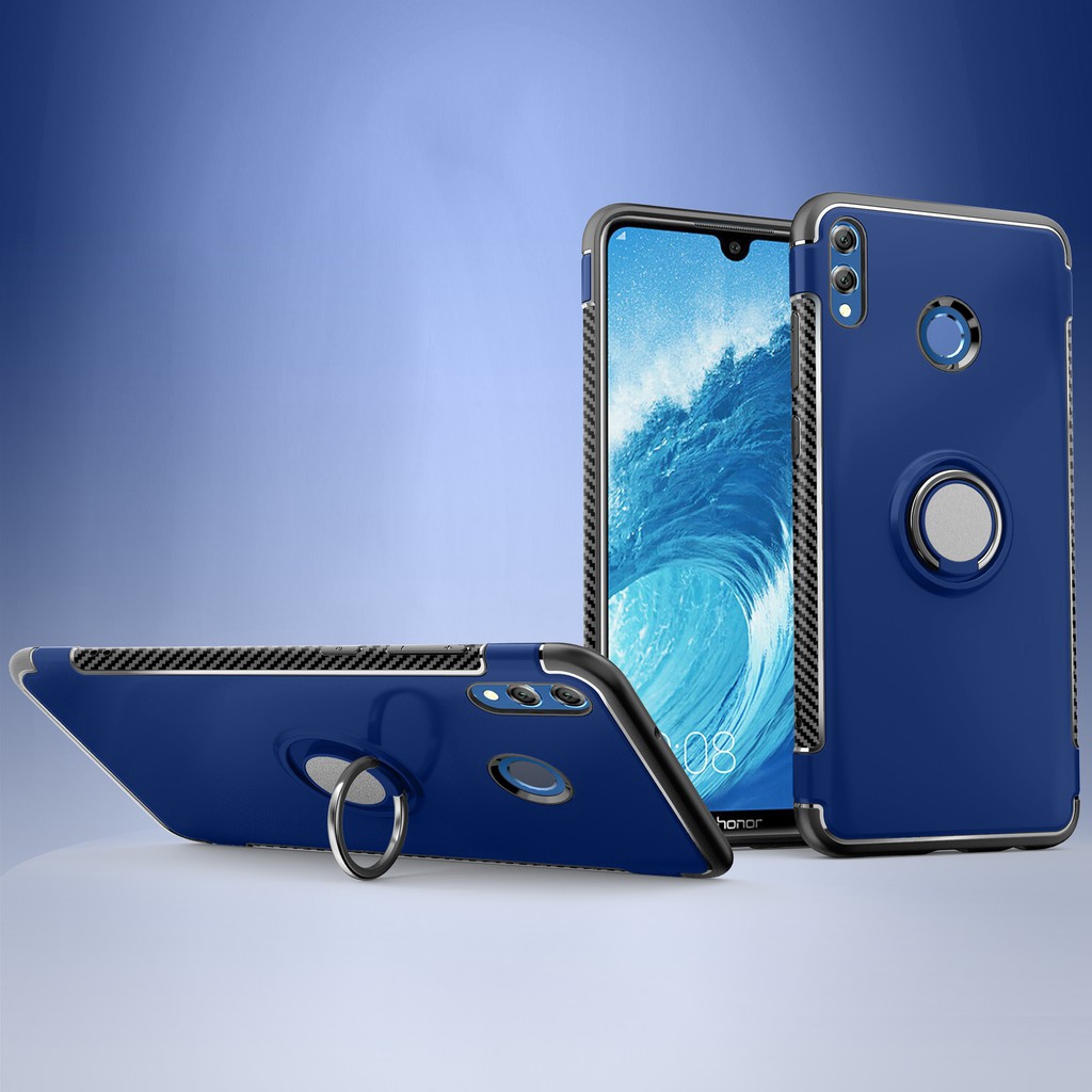 Huawei Honor 7x 8x 8x Max / Play / Mate Se Armor Magnetic Suction Ring Car Bracket TPU Phone Case