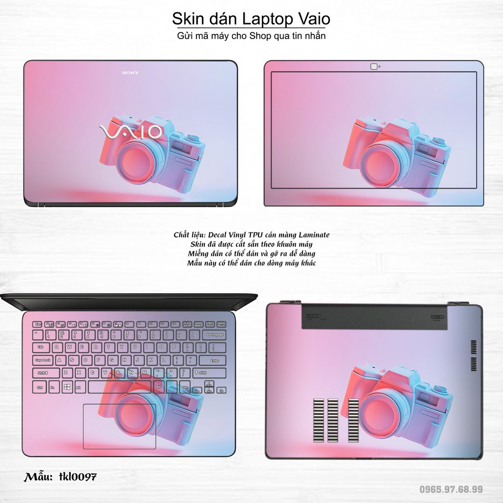 Skin dán Laptop Sony Vaio in hình thiết kế _nhiều mẫu 2 (inbox mã máy cho Shop)