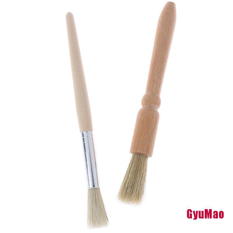 Cọ Quét Bụi Máy Pha Cà Phê Tay Cầm Bằng Gỗ Tự Nhiên