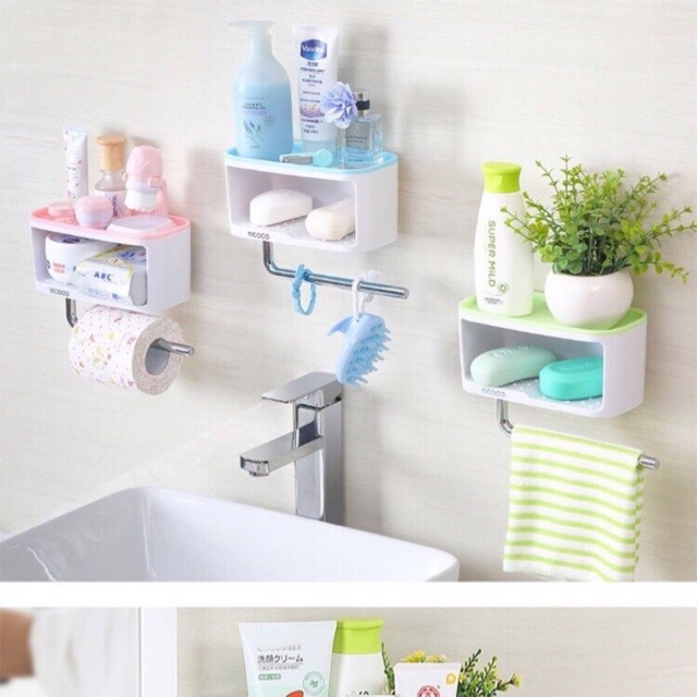 Kệ để xà phòng dán tường ecoco