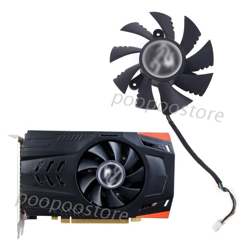 Quạt Tản Nhiệt Poop 75mm 85mm 4pin Cho Igame Geforce Gtx 1070ti 1080