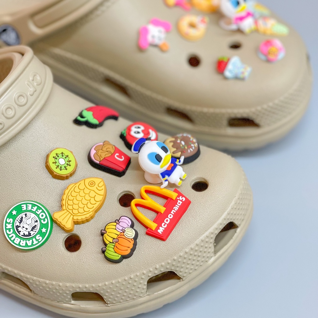Dép Crocs Unisex Band Classic Clog Chính Hãng - Đế Thấp - Sấu Vui Vẻ - CC
