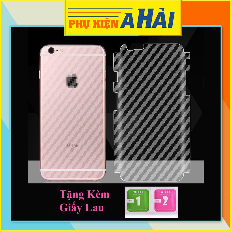 Miếng Dán Lưng iphone CARBON ( Cacbon ) iphone 6 6plus 7 8 7plus 8plus x xs xsmax 11 11promax 12 13 pro max promax plus