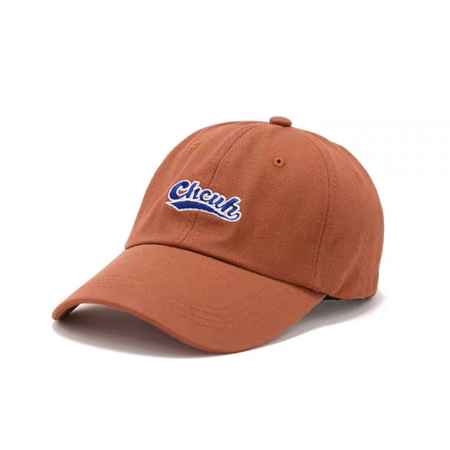 Mũ Lưỡi Trai Thêu Chữ Chcuh 5 Màu Unisex Vải Kaki Cao Cấp, Phong Cách Ulzzang Vintage Hàn Quốc - Iclassy_shoes