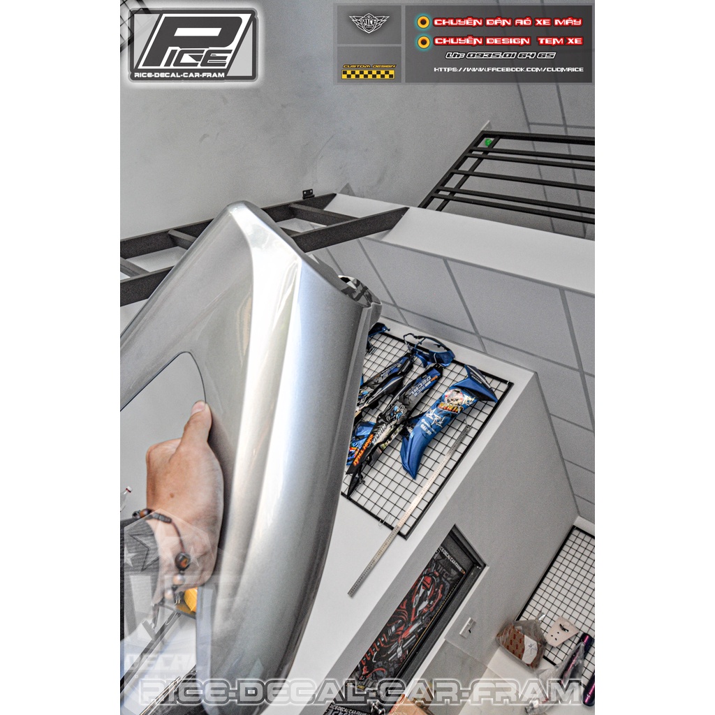 Tem sirius Crypton Cho màu sơn bạc