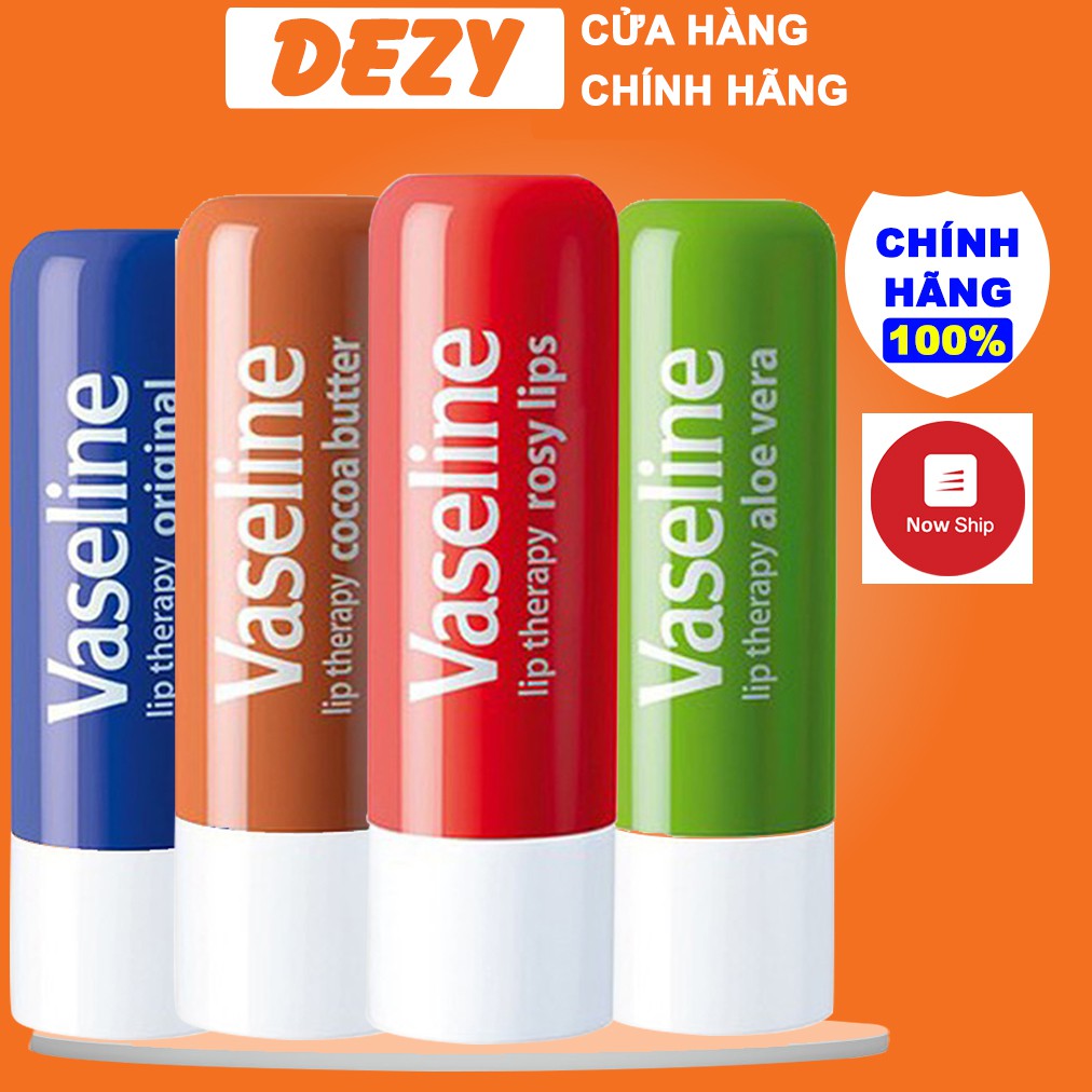 Son Dưỡng Môi Không Màu Vaseline Chăm Sóc Da Môi Dưỡng Ẩm Da Khô Da Nhạy Cảm Giúp Tẩy Tế Bào Chết Vasaline Unilever Dezy