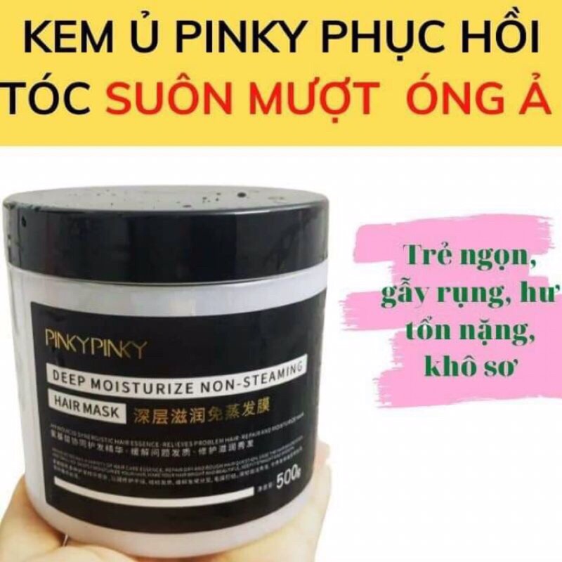 [Hàng Nội Địa] Kem ủ tóc Pinky Pinky siêu mềm mượt-Kem ủ tóc Pinky Pinky Nội địa Trung (500gr)