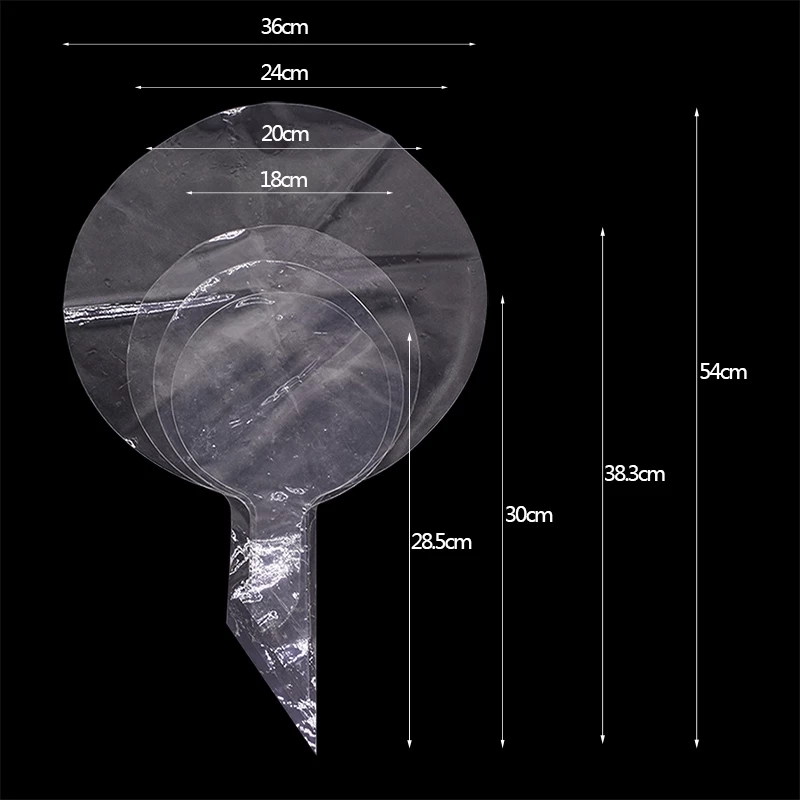 Bong Bóng Trong Suốt 18/24/36 INCH Trang Trí Tiệc