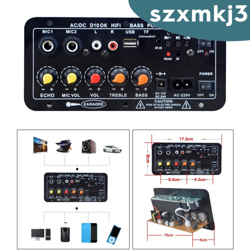 Bảng Mạch Khuếch Đại Âm Thanh Loa Bluetooth 30-120W 220V / 12V / 24V