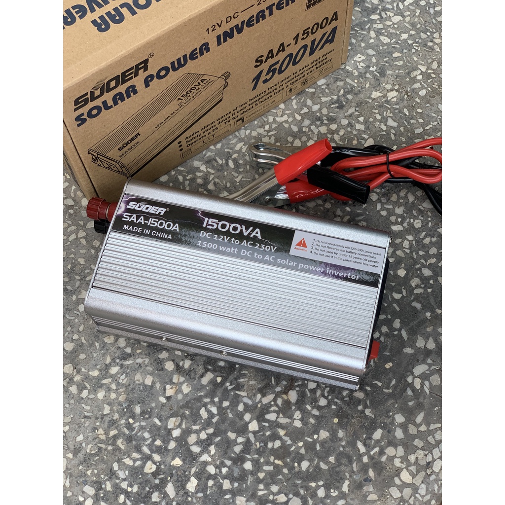 Bộ kích nguồn điện từ 12v lên 220v 1500w dùng cho các thiết bị điện trong nhà