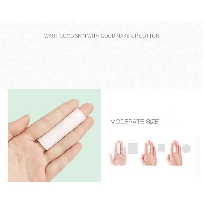 Bông tẩy trang cotton puff, bông thấm toner mềm mịn, an toàn với da từ hãng IMAGES nội địa trung