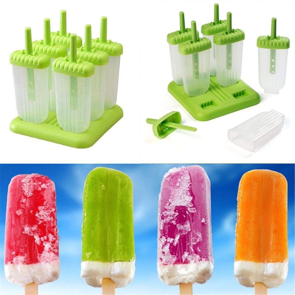 Bộ 6 Khay Silicone Làm Kem / Sữa Chua DIY Tiện Dụng