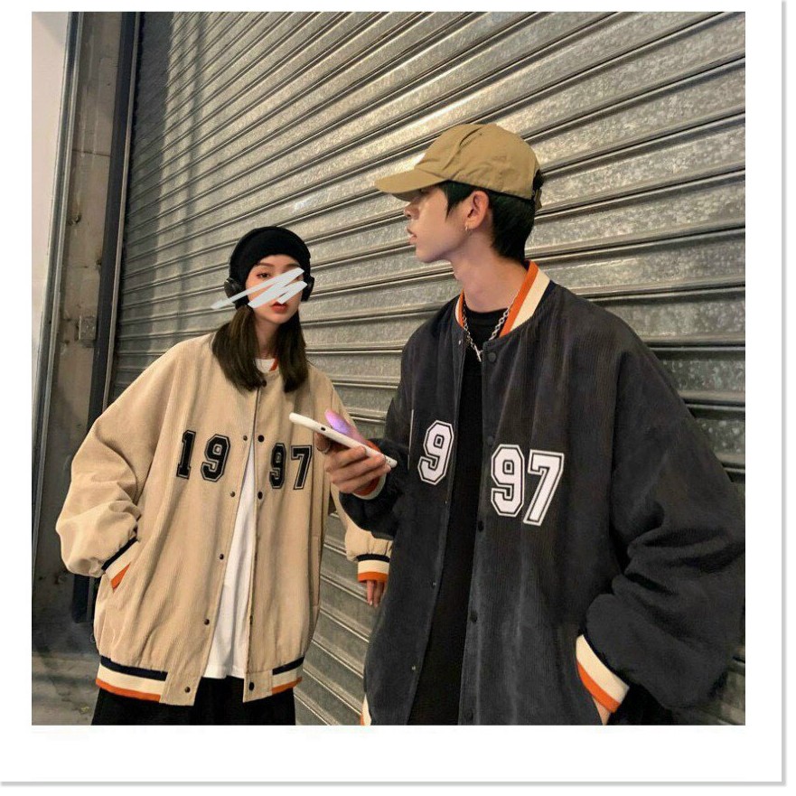 ÁO KHOÁC NHUNG NAM NỮ 1997 BOMBER UNISEX CHẤT LIỆU THOÁNG MÁT CHO MÙA HÈ THỜI TRANG MỚI KME
