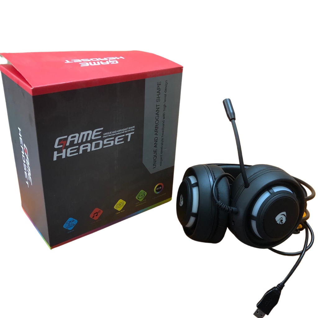 Tai nghe gaming có dây chụp tai HEADSET có mic Jack Cắm USB âm thanh 7.1 Fullbox