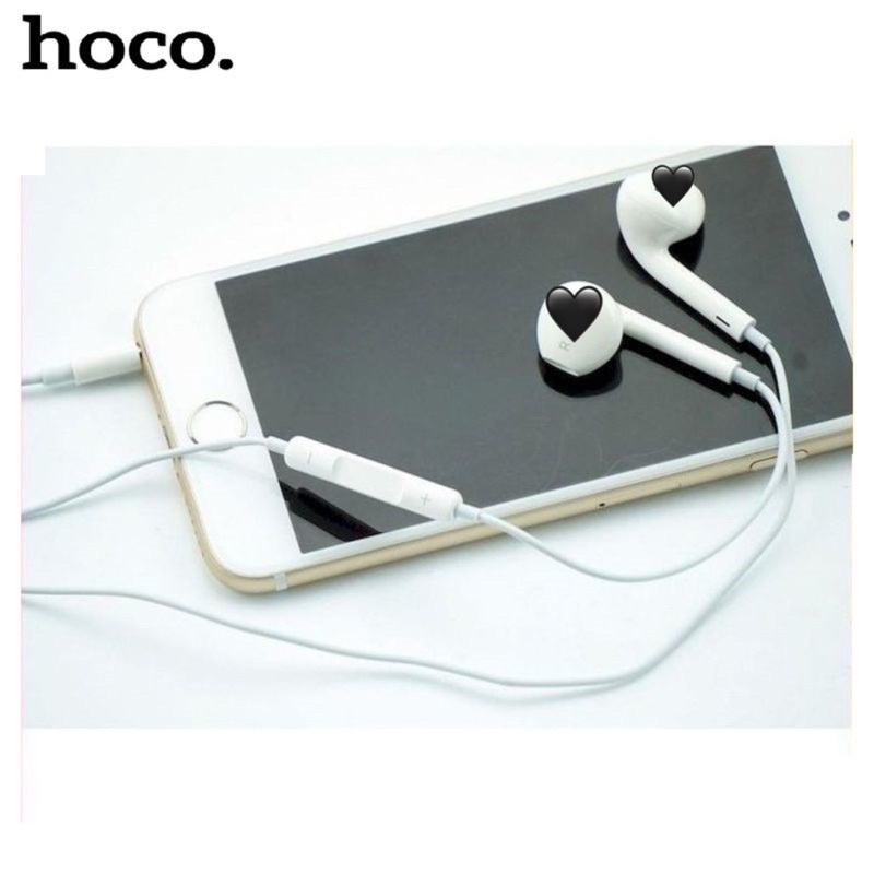 Tai nghe Hoco M1 Jack 3.5mm tích hợp Mic và nút chỉnh Volume cho mọi dòng điện thoại