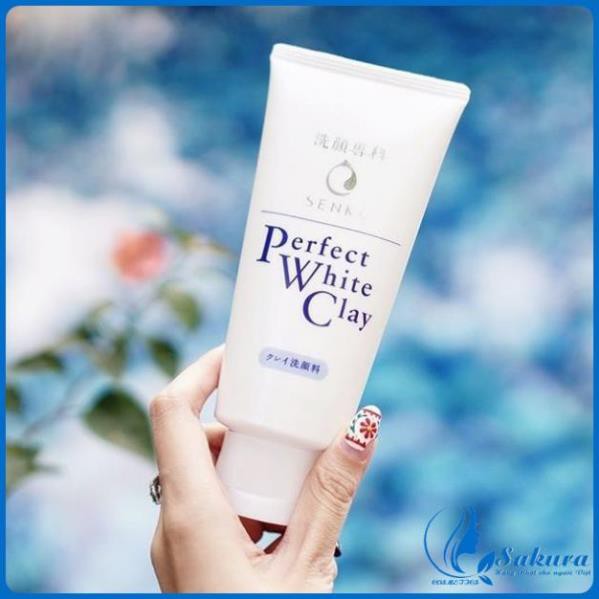 [ HÀNG AUTH] Sữa Rửa Mặt Senka Perfect White Clay 120g | Sữa Rửa Mặt Senka Đất Sét