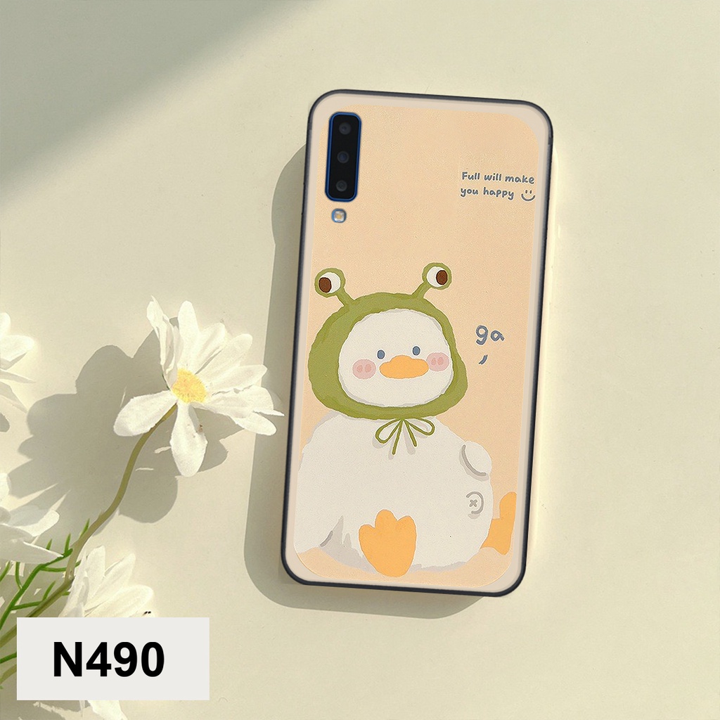 Ốp Samsung A7 2018 / A9 2018 bộ hình cute dễ thương gấu thỏ xinh xắn vẽ tay lạ mắt