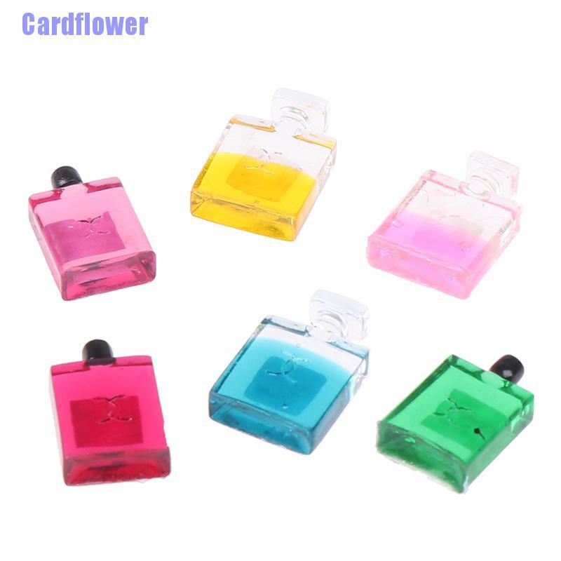 (Hàng Mới Về) Bộ 6 Lọ Nước Hoa Mini Tỉ Lệ 1: 12 Dùng Để Trang Trí