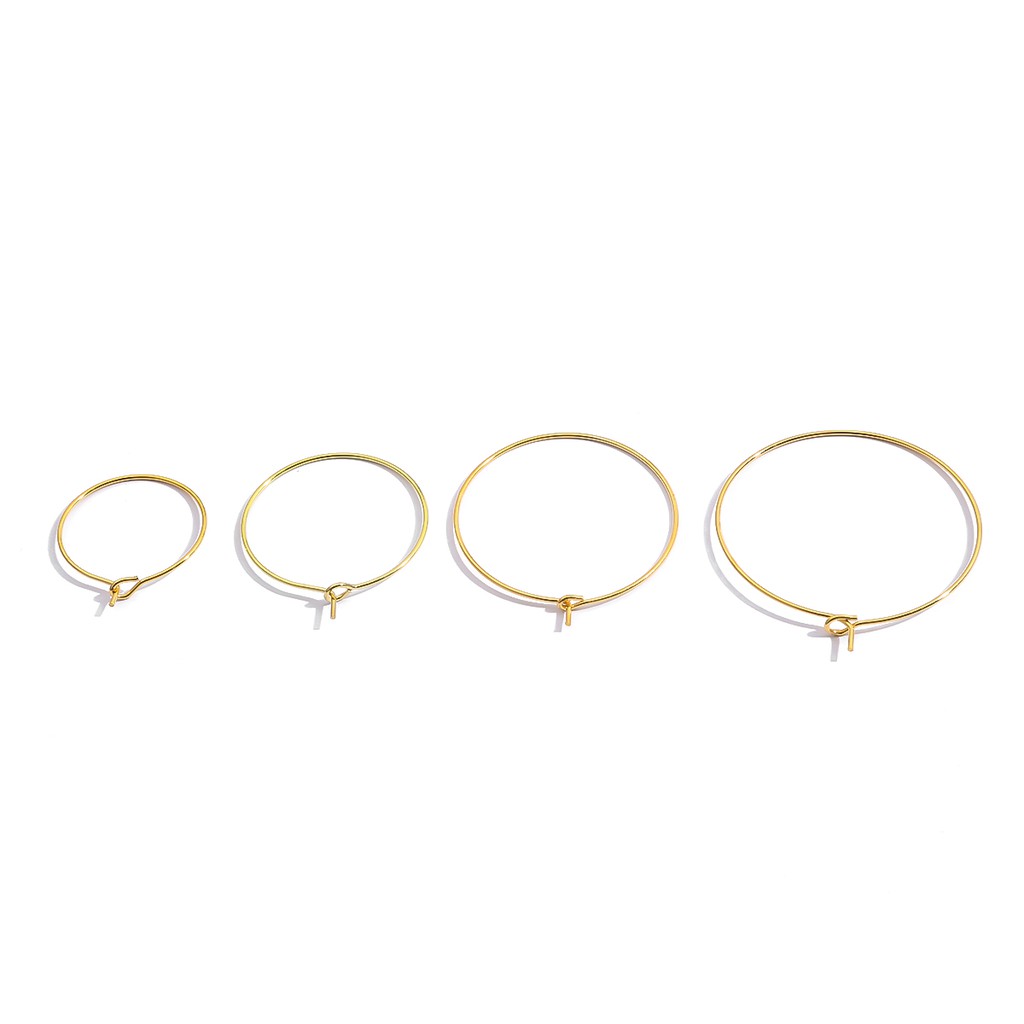 BEADIA Bộ 50 Khuyên Tai Xỏ Hạt Làm Trang Sức Thủ Công 20-35mm