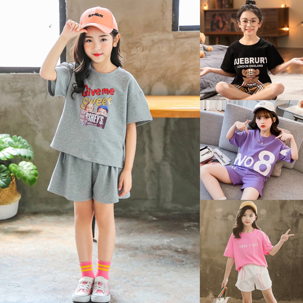 (COMBO 2B) "Không Chọn Mẫu" cho bé gái 18-27kg. Thiết kế xinh xắn, thoải mái. Dễ vận động. G24