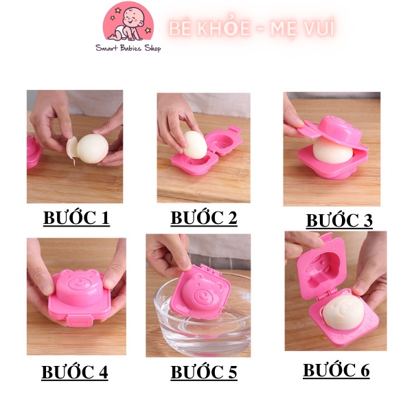 Khuôn tạo hình cơm, trứng, làm bánh giúp bé ăn ngon miêngh